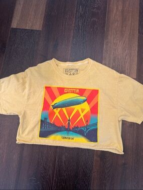 Led Zeppelin cropped t-shirt